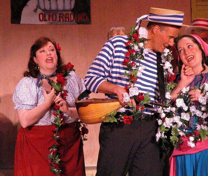 Kathy in The Gondoliers 2005, with Ronald S. Herman — 'Marco', and Carla Cogliandro Kathy in The Gondoliers 2005, with Ronald S. Herman — 'Marco', and Carla Cogliandro