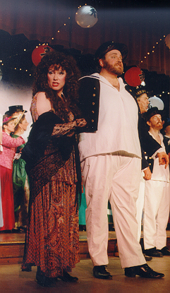Sarajane in HMS Pinafore 1997 — 'Little Buttercup', with Joel Hume — 'Captain Corcoran' Sarajane in HMS Pinafore 1997 — 'Little Buttercup', with Joel Hume — 'Captain Corcoran'