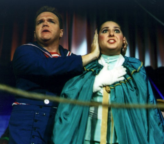 Jad in HMS Pinafore 2002 — 'Ralph', with Holly T. Corcoran — 'Josephine' Jad in HMS Pinafore 2002 — 'Ralph', with Holly T. Corcoran — 'Josephine'