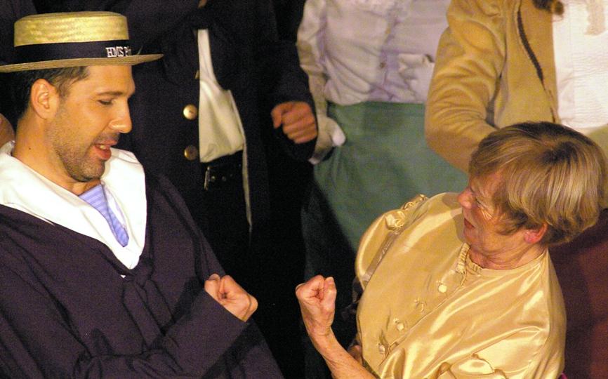 Edward in HMS Pinafore 2008 — 'Carpenter's Mate', with Kathy Manners — 'Buttercup' Edward in HMS Pinafore 2008 — 'Carpenter's Mate', with Kathy Manners — 'Buttercup'