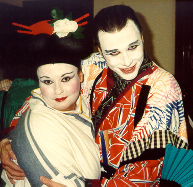Patti in The Mikado 1989, with Ron Herman — 'Nanki-Poo' Patti in The Mikado 1989, with Ron Herman — 'Nanki-Poo'