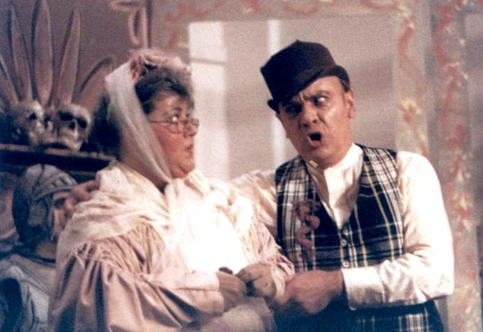 Barbara in Ruddigore 1987 — 'Dame Hannah', with Mike Bellavia — 'Sir Roderick' Barbara in Ruddigore 1987 — 'Dame Hannah', with Mike Bellavia — 'Sir Roderick'