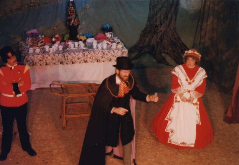 Chris in The Sorcerer 1982 — 'John Wellington Wells', with George Maloney — 'Alexis' and Kimberly McConnell — 'Aline' Chris in The Sorcerer 1982 — 'John Wellington Wells', with George Maloney — 'Alexis' and Kimberly McConnell — 'Aline'