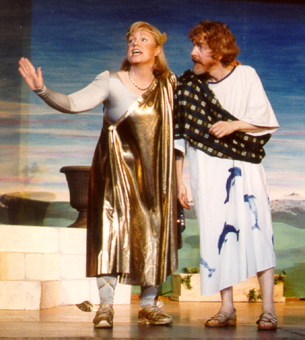 Sarajane in Thespis 2002 — 'Mercury', with Tracy Burdick — 'Sillimon' Sarajane in Thespis 2002 — 'Mercury', with Tracy Burdick — 'Sillimon'