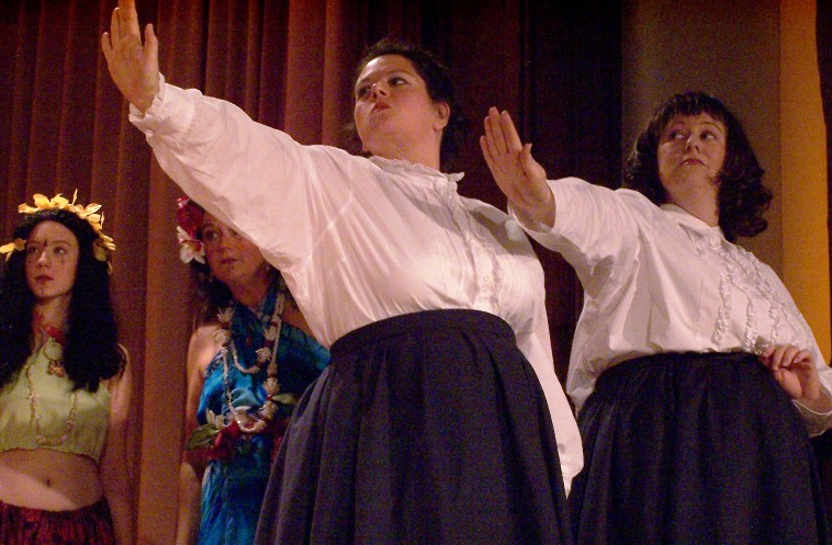 Tania in Utopia, Limited 2005 — 'Nekaya', with Stefanie Brown, Penny Fram, and Paula Gullo — 'Kalyba' Tania in Utopia, Limited 2005 — 'Nekaya', with Stefanie Brown, Penny Fram, and Paula Gullo — 'Kalyba'